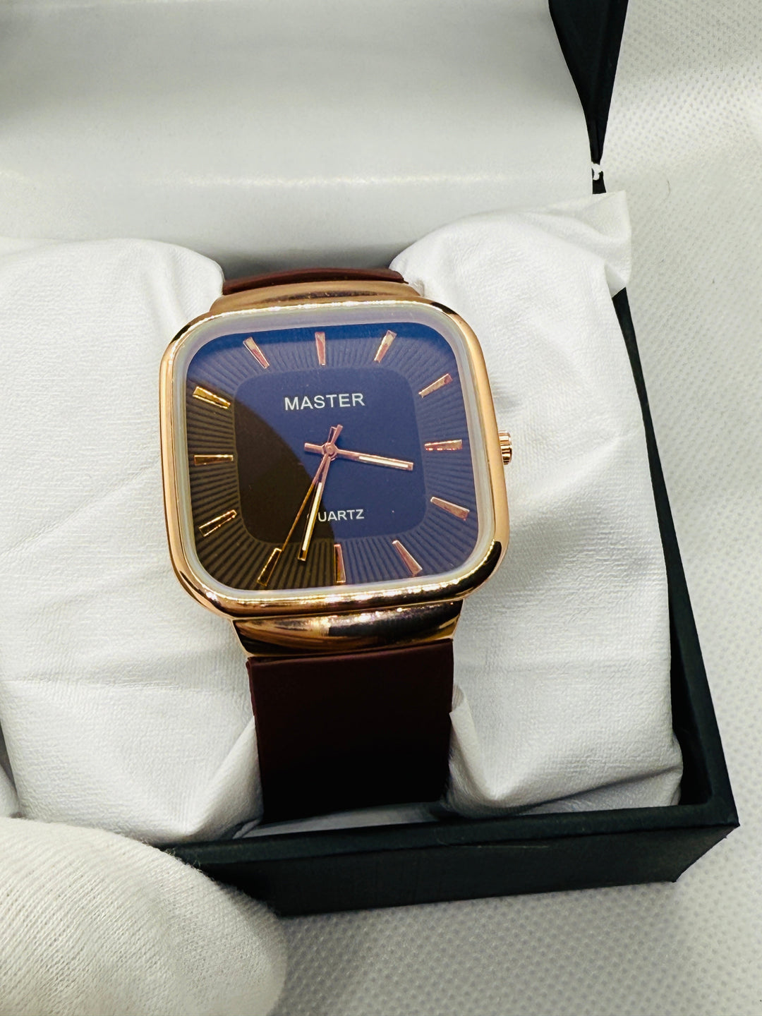 Master Quartz Watch For Men's Steel Back